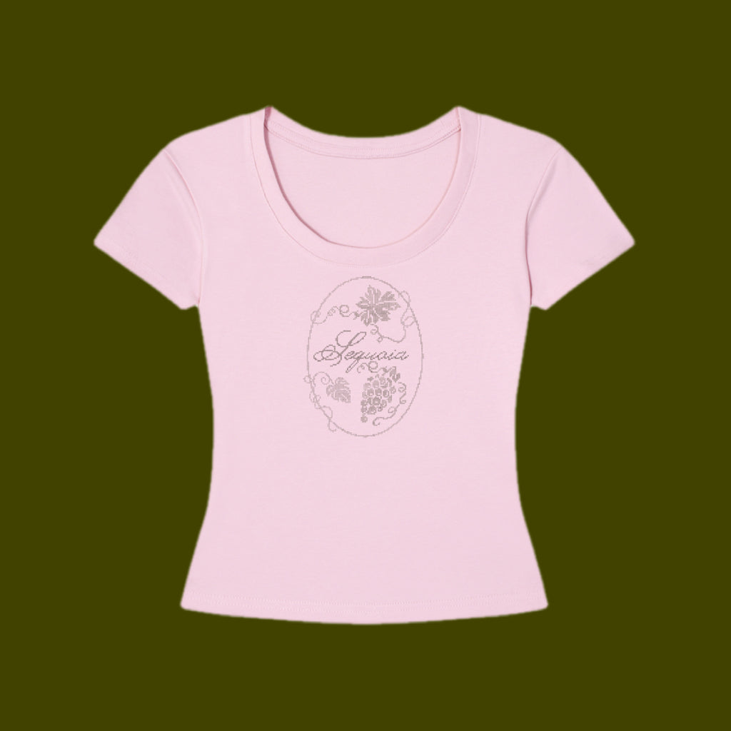 Pink SEQUOIA Longline Fit T-Shirt