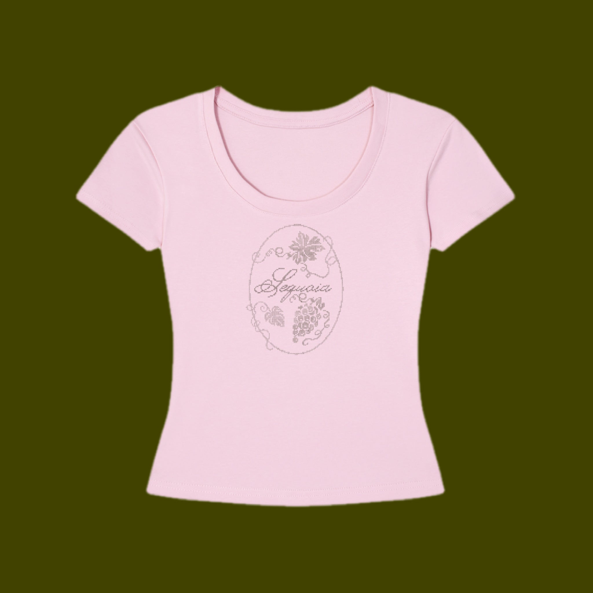 Pink SEQUOIA Longline Fit T-Shirt