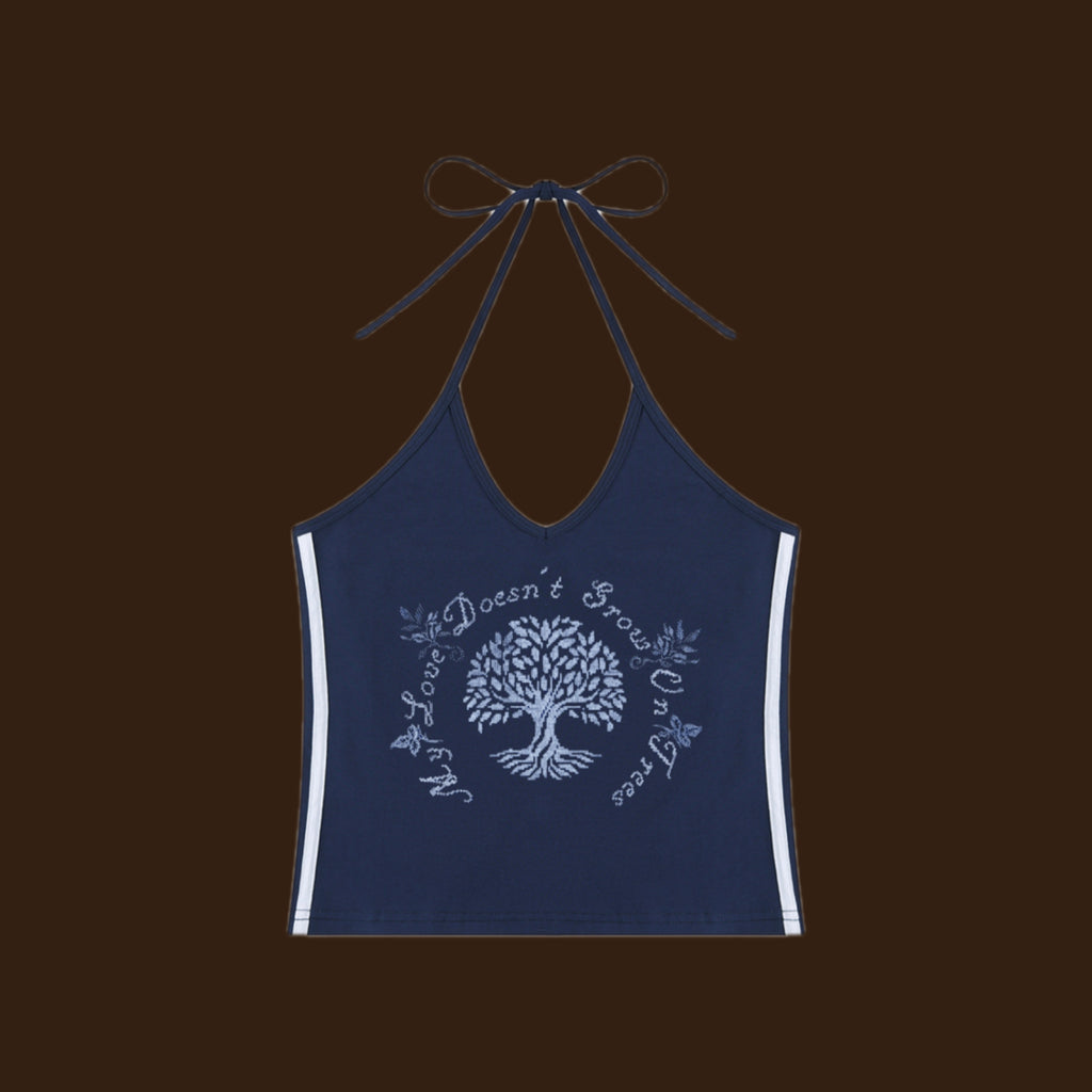 PRE-ORDER Women's Navy Blue SEQUOIA Halter-Top