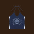 PRE-ORDER Women's Navy Blue SEQUOIA Halter-Top